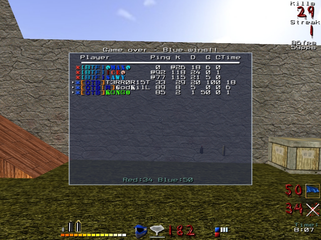 Screenshot der Gegner-Map Screenshot der Gegner-Map