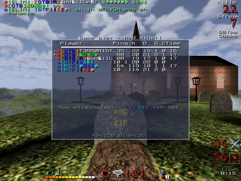 Screenshot der Gegner-Map Screenshot der Gegner-Map