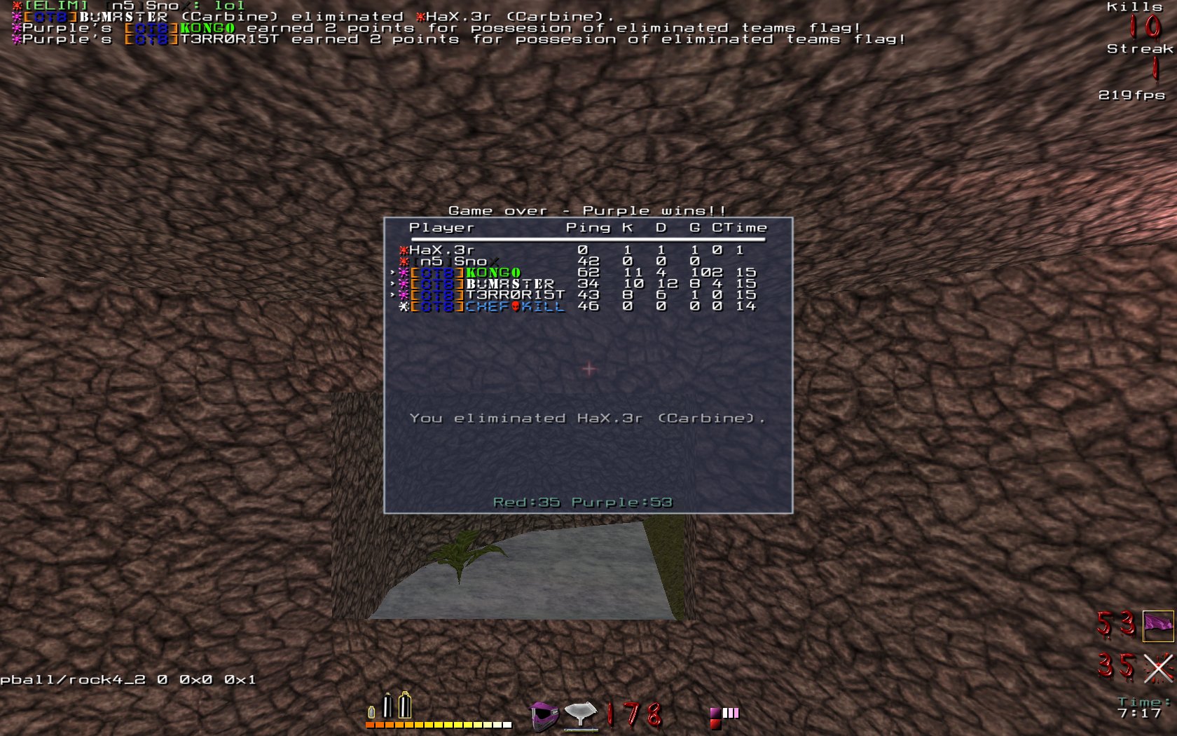 Screenshot der Gegner-Map Screenshot der Gegner-Map