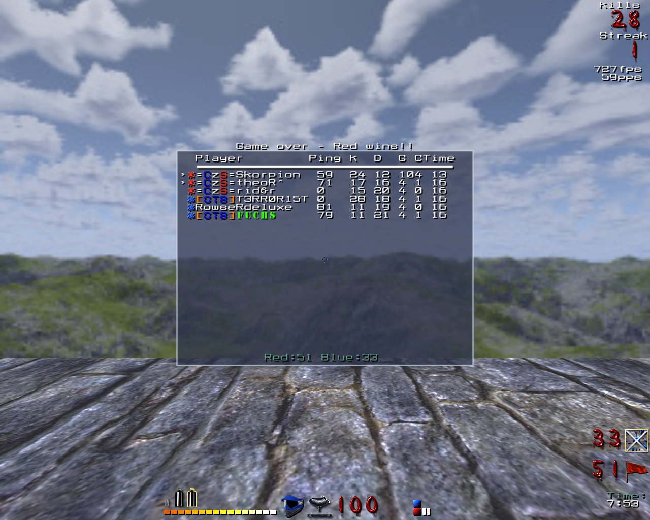 Screenshot der Gegner-Map Screenshot der Gegner-Map