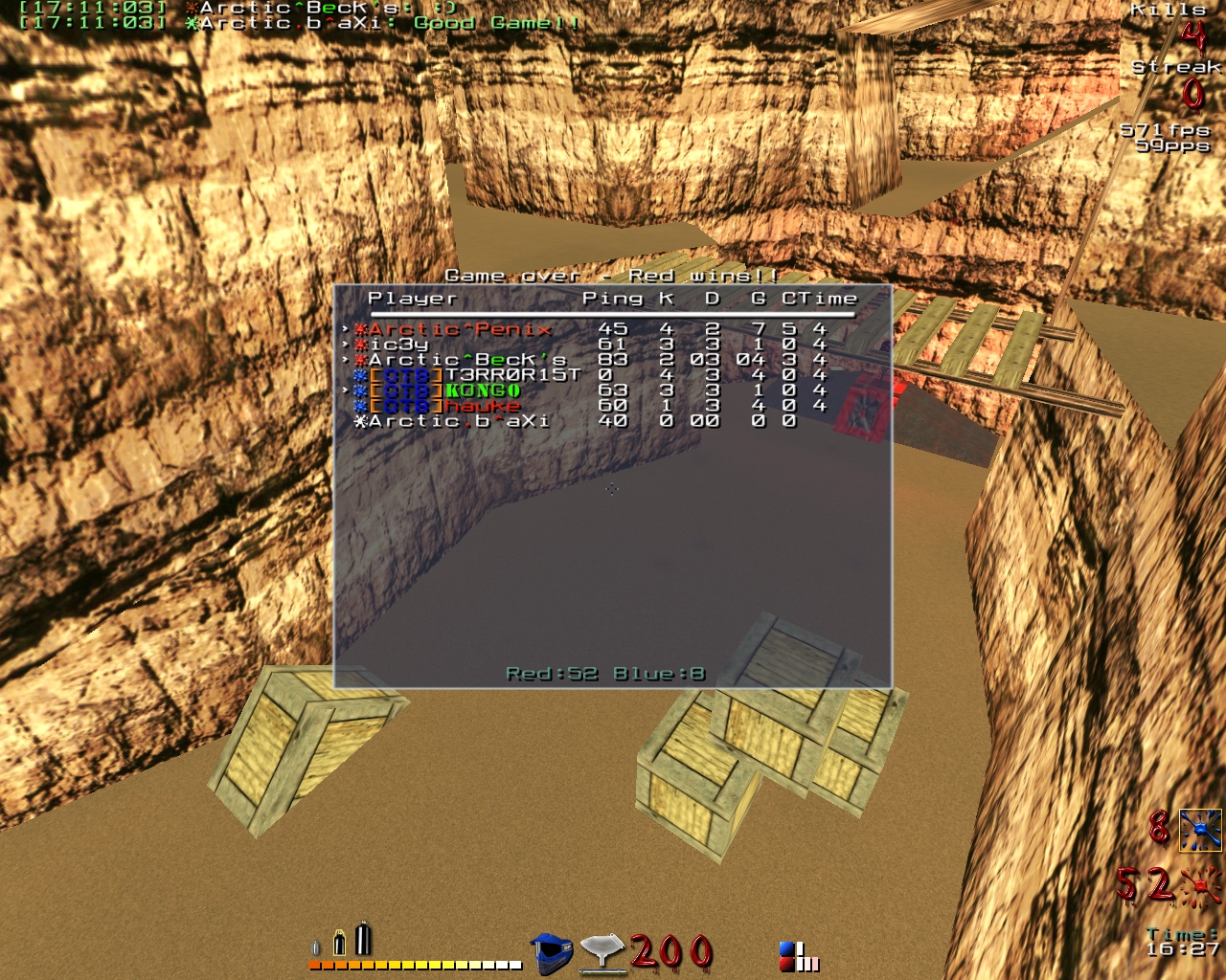 Screenshot der Gegner-Map Screenshot der Gegner-Map