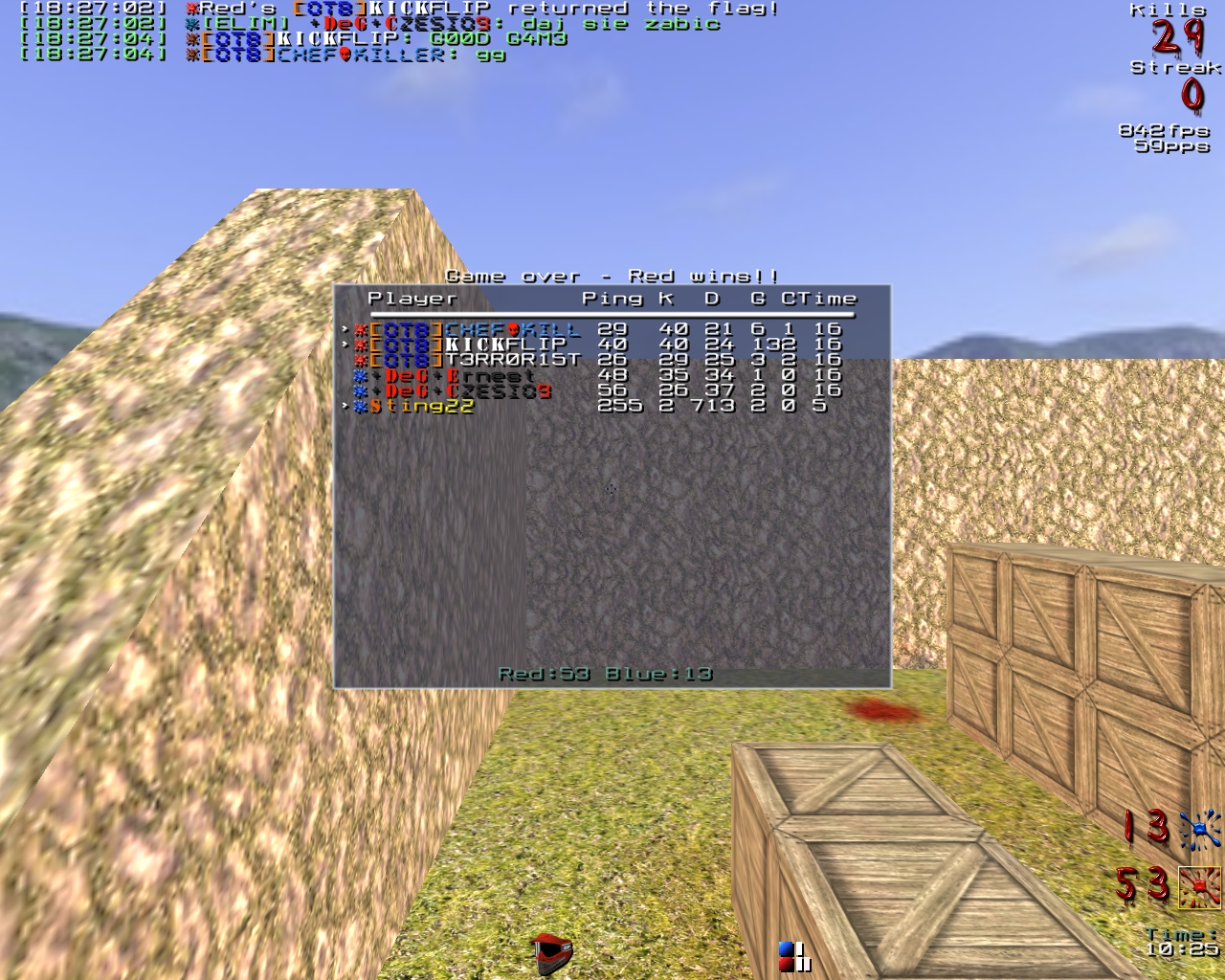 Screenshot der Gegner-Map Screenshot der Gegner-Map